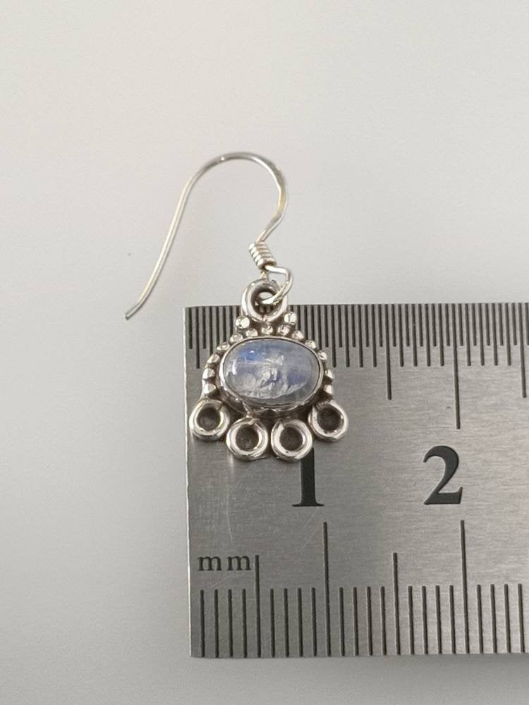 Oxidized boho moonstone earrings in silver, oval moonstone earrings in oxidized silver, Cancer Zodiac, June birthstone, opaque, Australia, Zorbajewellers