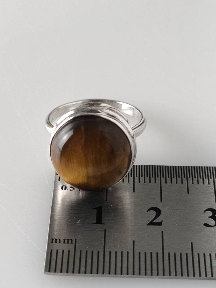 tiger eye ring, tigers eye ring, tiger eye silver ring, yellow stone ring, simple tiger eye ring, minimalist tiger eye ring, ring, Australia, Zorbajewellers