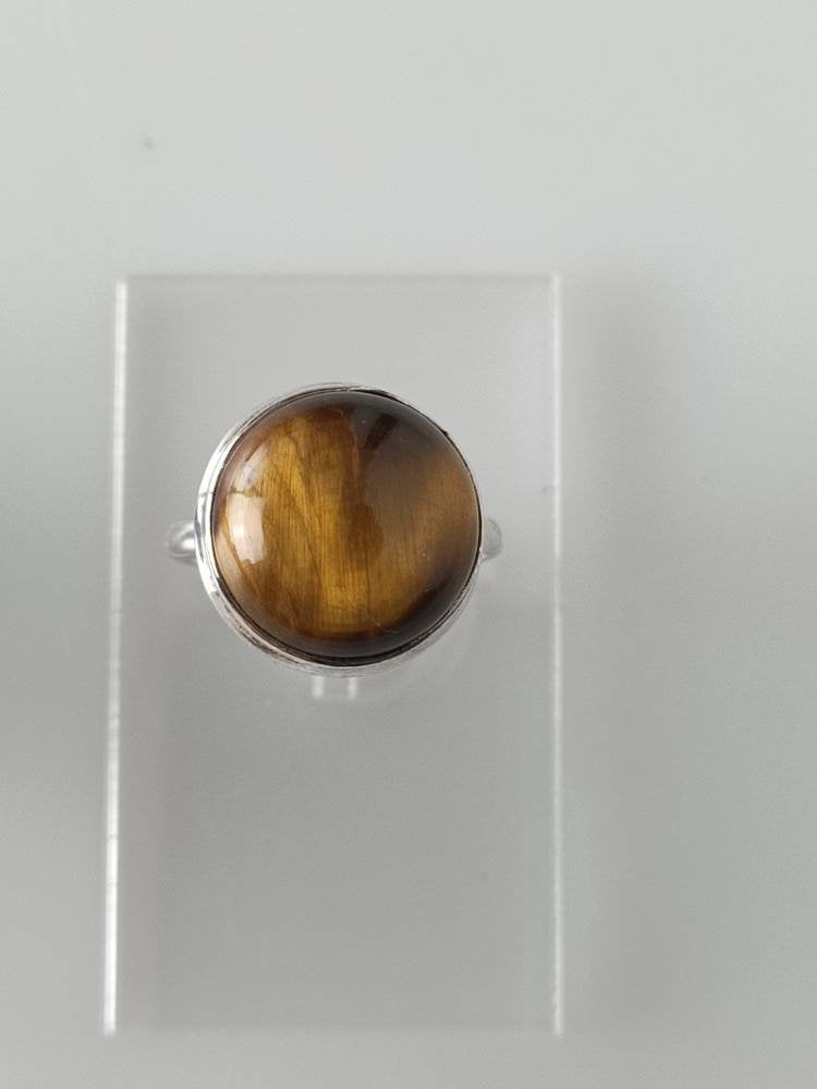 tiger eye ring, tigers eye ring, tiger eye silver ring, yellow stone ring, simple tiger eye ring, minimalist tiger eye ring, ring, Australia, Zorbajewellers