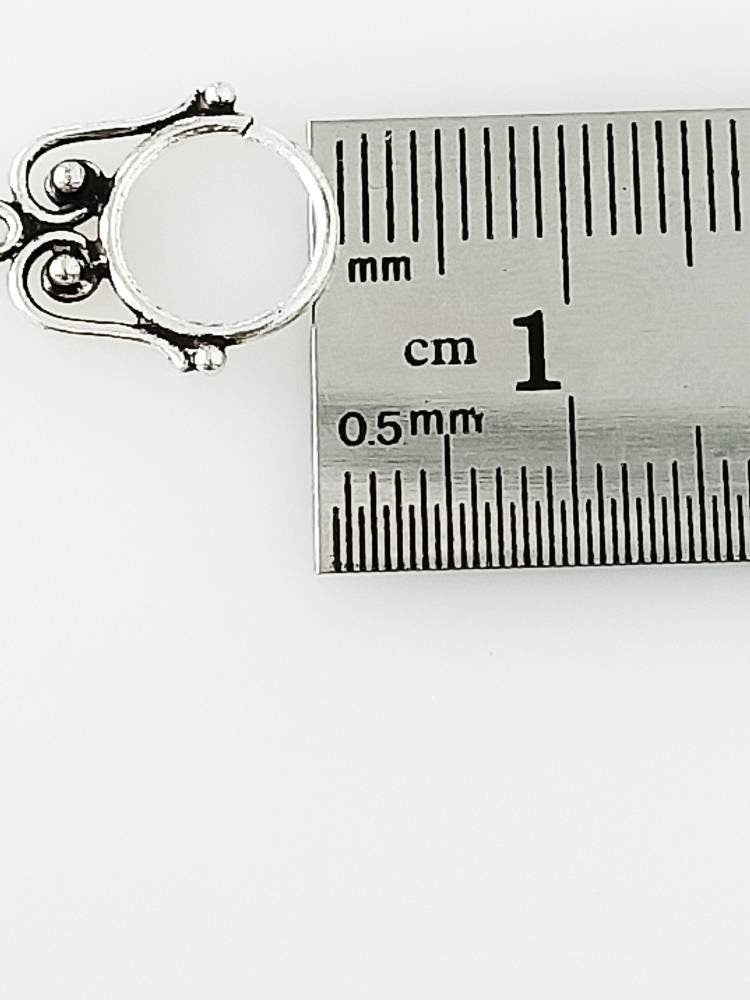 SOLID 925 OXIDIZED SILVER Boho Style Septum Ring - 0.8 Mm Girth, Oxidized Silver Nose Piercing Ring, Tribal Septum Piercing Gift, Australia, Zorbajewellers