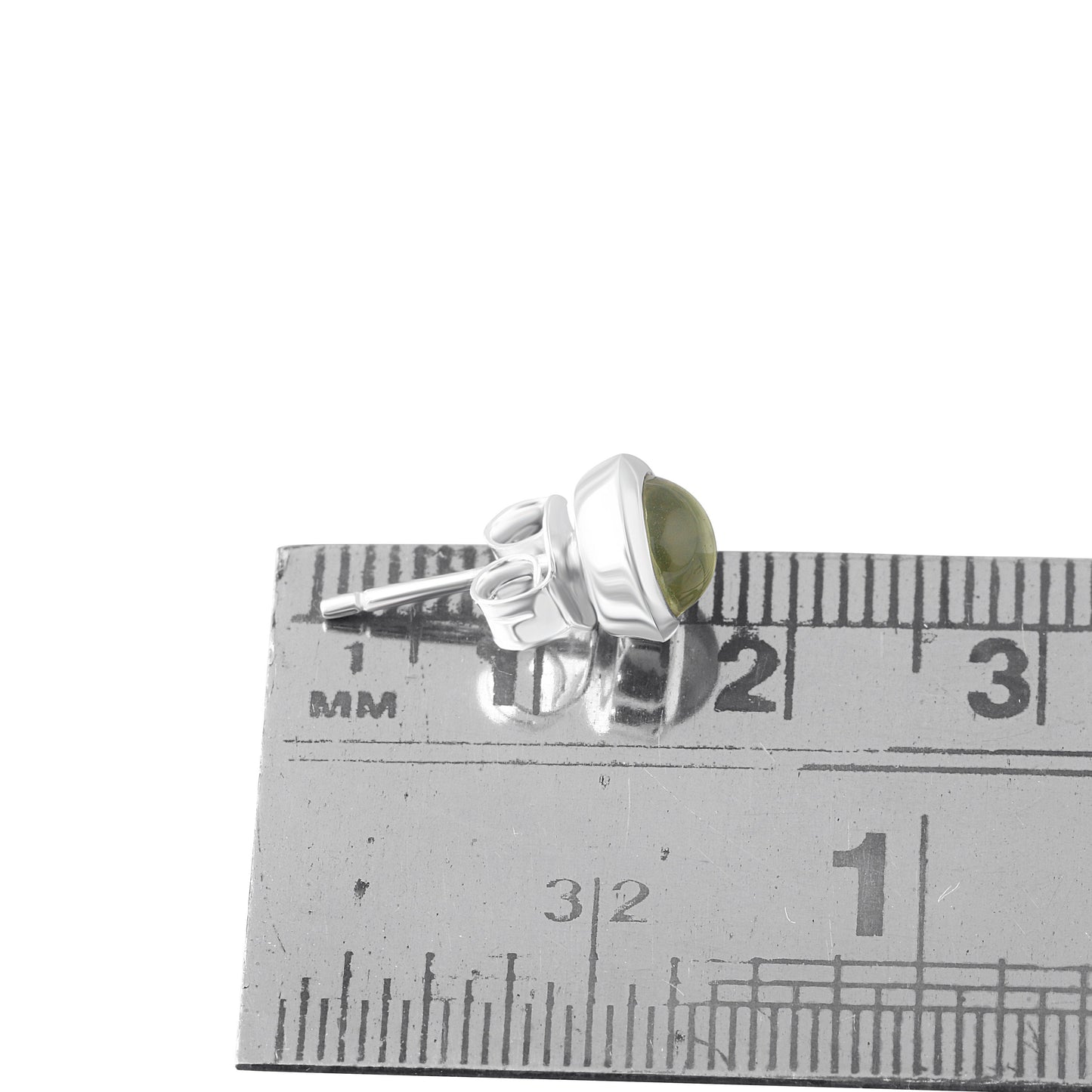 Genuine PERIDOT Gems Solid 925 Sterling SILVER Minimalist Round Stud Earrings, Olive Green Beautifully Cut Peridot Earrings, Australia, Zorbajewellers
