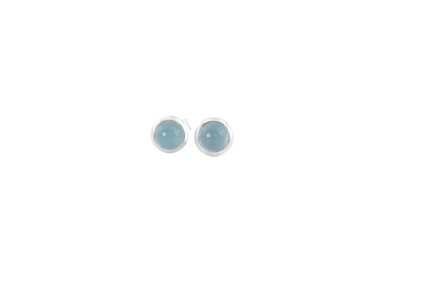 Genuine GREEN CHALCEDONY Gems Solid 925 SILVER Minimalist Stud Earrings, December Birthstone Gift, Sagittarius Zodiac, Australia, Zorbajewellers