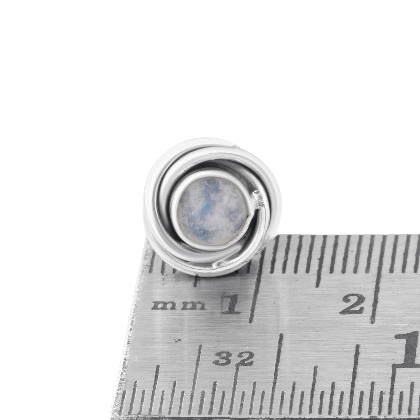 Genuine MOONSTONE Gems SOLID 925 Oxidized SILVER Twirl Big Stud Earrings, Moonstone studs, June Birthstone Cancer Zodiac Gift, Australia, Zorbajewellers