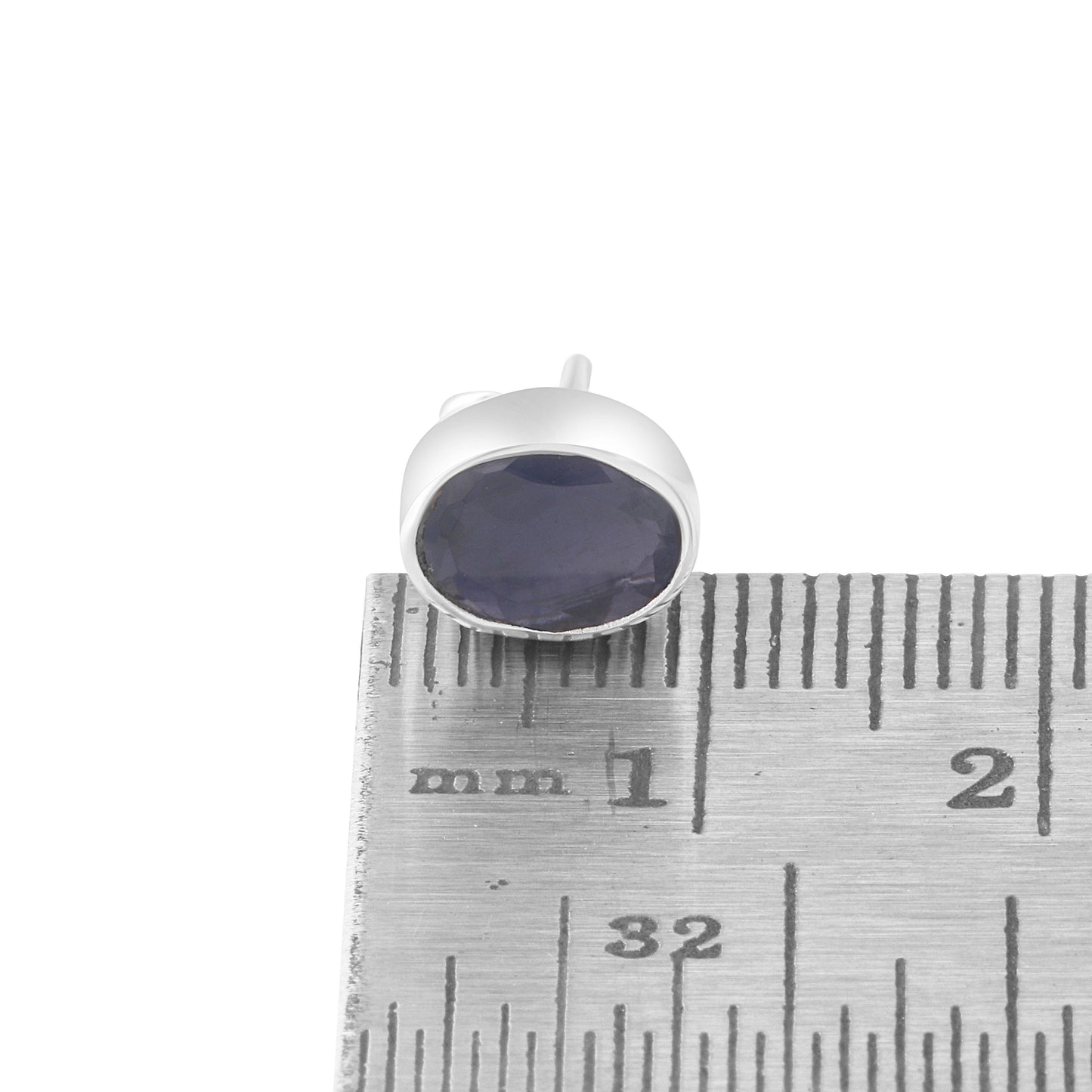 Genuine Iolite Oval Cut Gems Solid 925 Sterling SILVER Oval Stud Earrings, Sagittarius & Taurus Zodiac, September Birthstone, Australia, Zorbajewellers