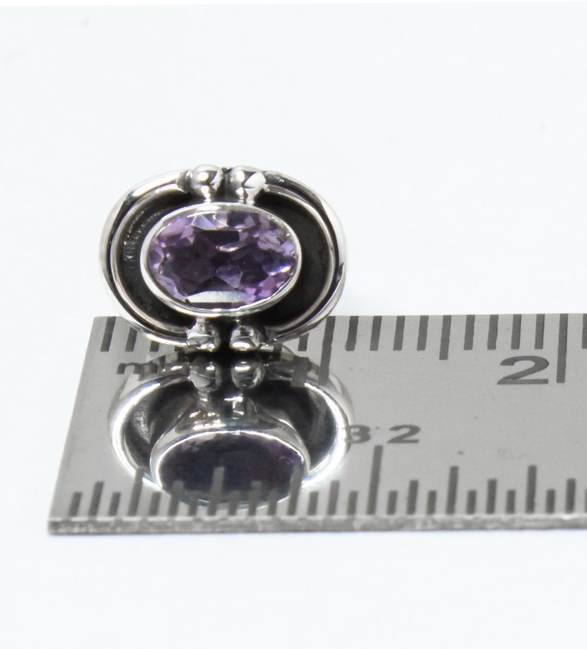 Oval AMETHYST Gemstone Solid 925 Sterling Silver Stud Earrings, Bohemian Purple Stud Earrings, Aquarius Zodiac Birthstone, Australia, Zorbajewellers