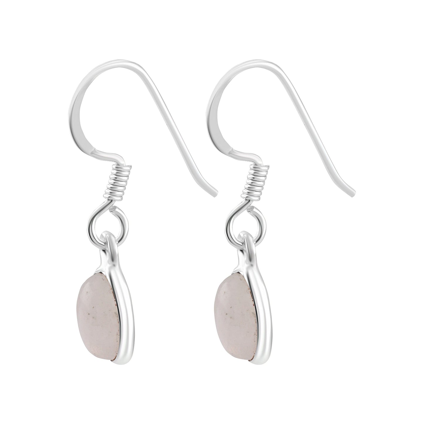 Genuine Oval Shaped MOONSTONE Gemstone 925 Sterling SILVER Earrings, Cancer Zodiac July Birthstone Gift, Australia, Zorbajewellers