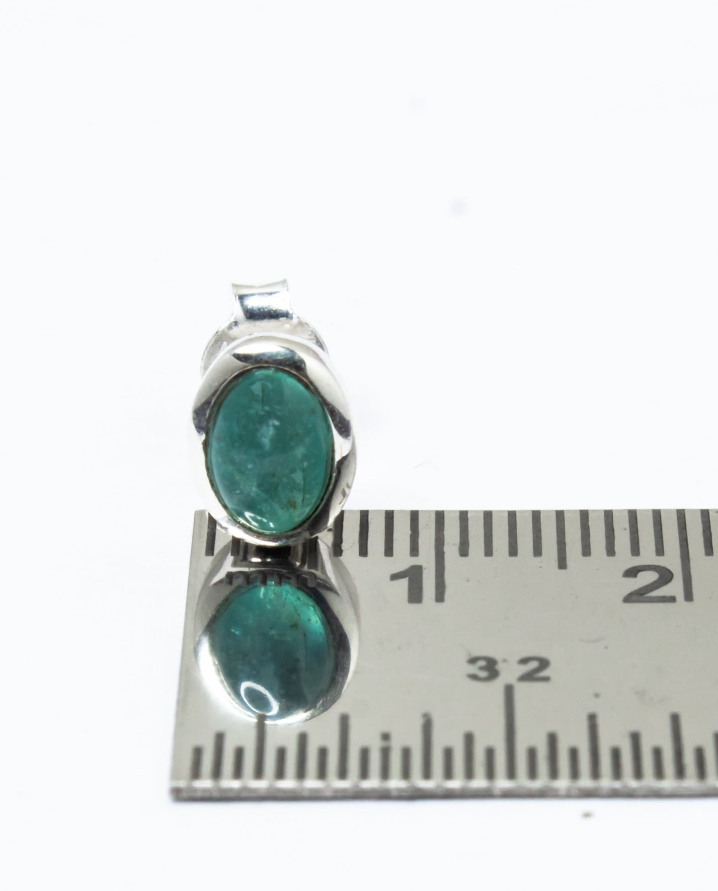 Genuine Green APATITE Gems Solid 925 Sterling Silver Minimalist Stud Earrings, Oval Sterling Silver Stud, May Birthstone Gift, Australia, Zorbajewellers