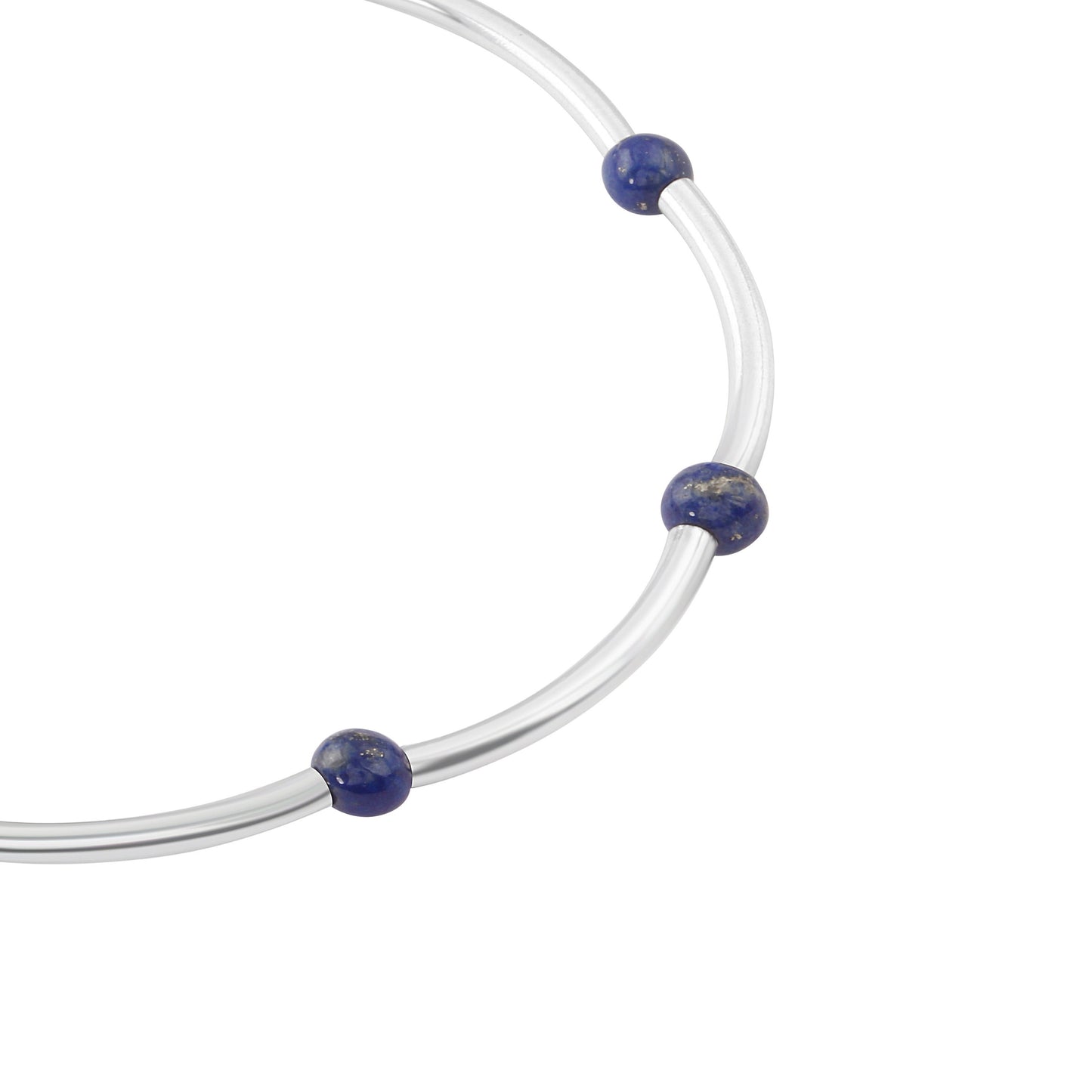 Genuine Blue Lapis Beautiful Gemstones 925 SILVER Tubes Bracelet Anklet, December birthstone, Sagittarius, Capricorn gift, Australia, Zorbajewellers