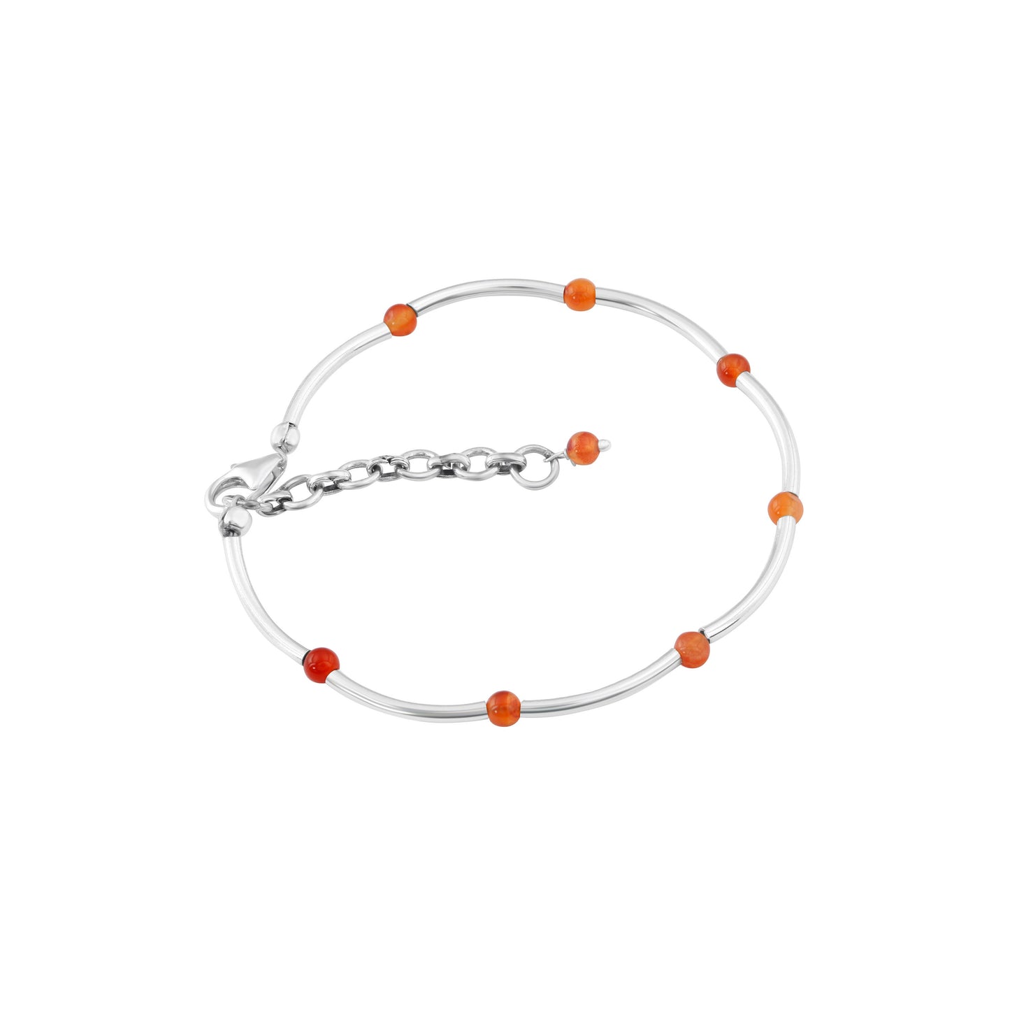 Genuine Carnelian Beautiful Gemstones 925 SILVER Tubes Bracelet Anklet, August Birthstone Virgo Zodiac Gift, Australia, Zorbajewellers