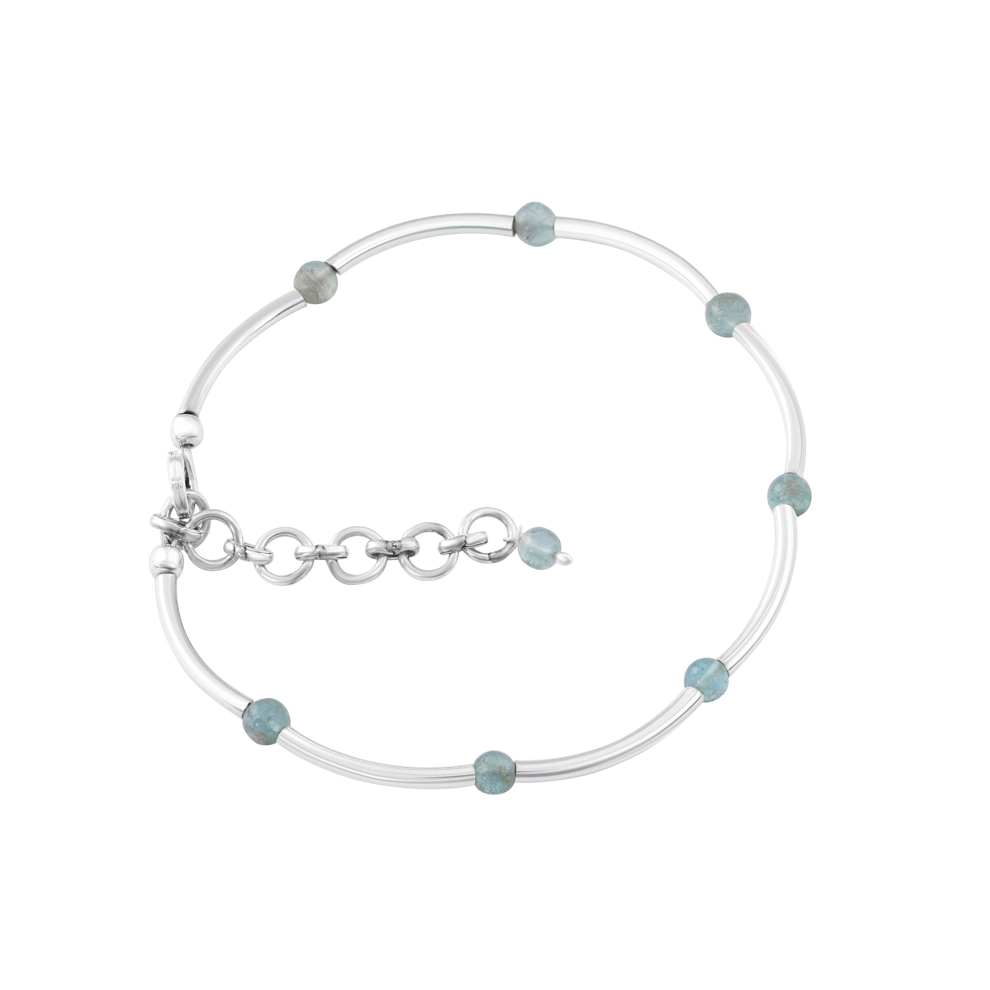 Genuine Green Apatite Beautiful Gemstones 925 SILVER Tubes Bracelet Anklet, Gemini Zodiac, May Birthstone Gift, Australia, Zorbajewellers