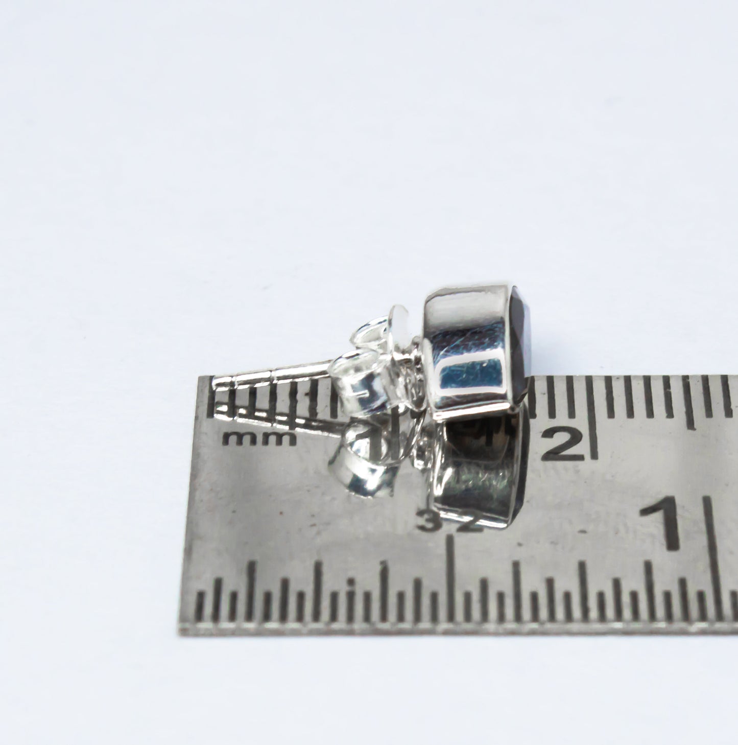Leaf Shaped LABRADORITE Gemstones Minimalistic Stud Earrings, Simple LABRADORITE Gemstones Solid Stud Earrings, Australia, Zorbajewellers