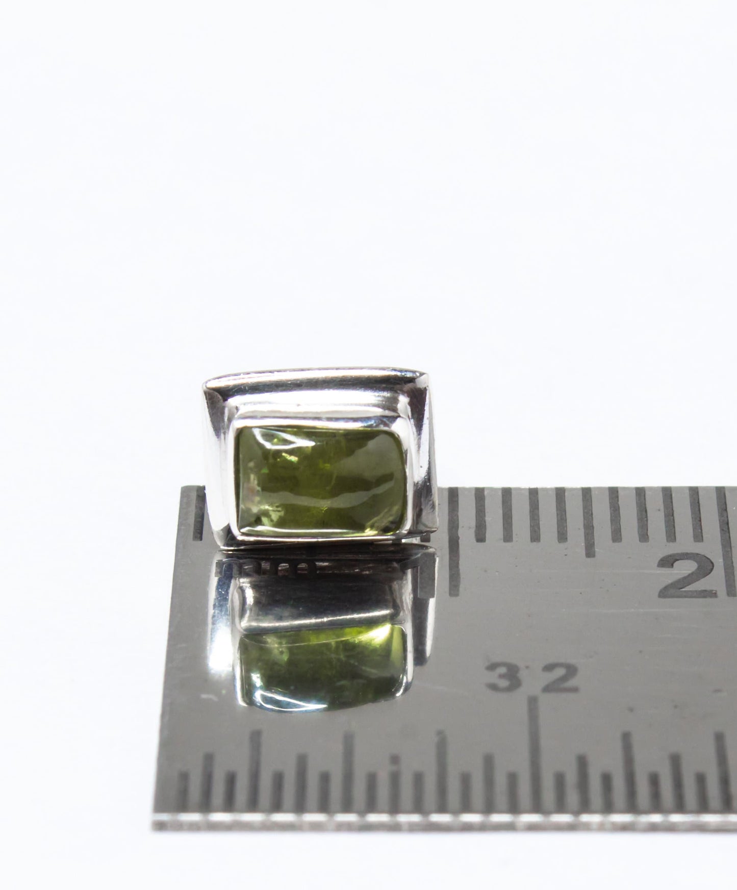 Genuine PERIDOT Gems Solid 925 Sterling SILVER Minimalist Rectangle Stud Earrings, Olive Green Beautifully Cut Peridot Earrings, Australia, Zorbajewellers