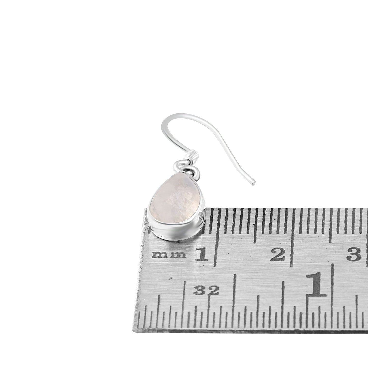 Genuine Pear Shaped MOONSTONE Gems Silver Earrings, 925 Sterling SILVER Earrings, Cancer Zodiac July Birthstone Gift, Australia, Zorbajewellers