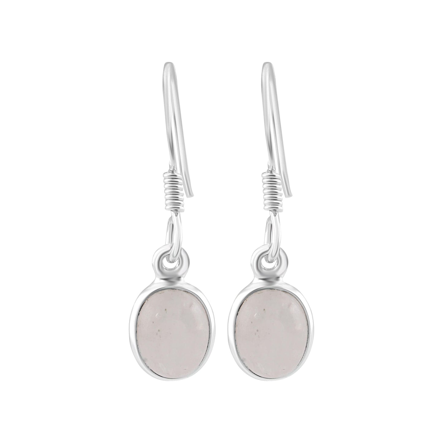 Genuine Oval Shaped MOONSTONE Gemstone 925 Sterling SILVER Earrings, Cancer Zodiac July Birthstone Gift, Australia, Zorbajewellers