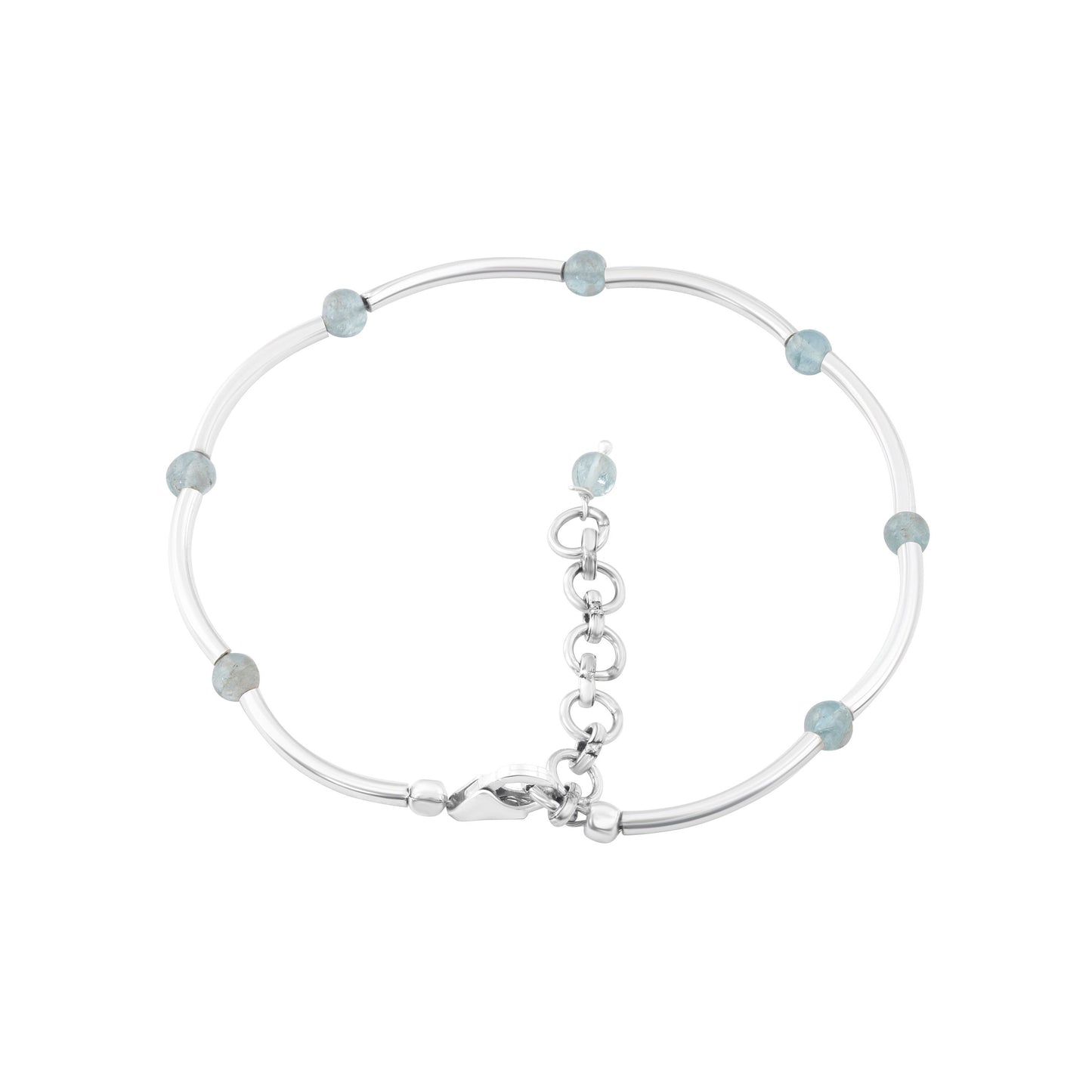 Genuine Green Apatite Beautiful Gemstones 925 SILVER Tubes Bracelet Anklet, Gemini Zodiac, May Birthstone Gift, Australia, Zorbajewellers