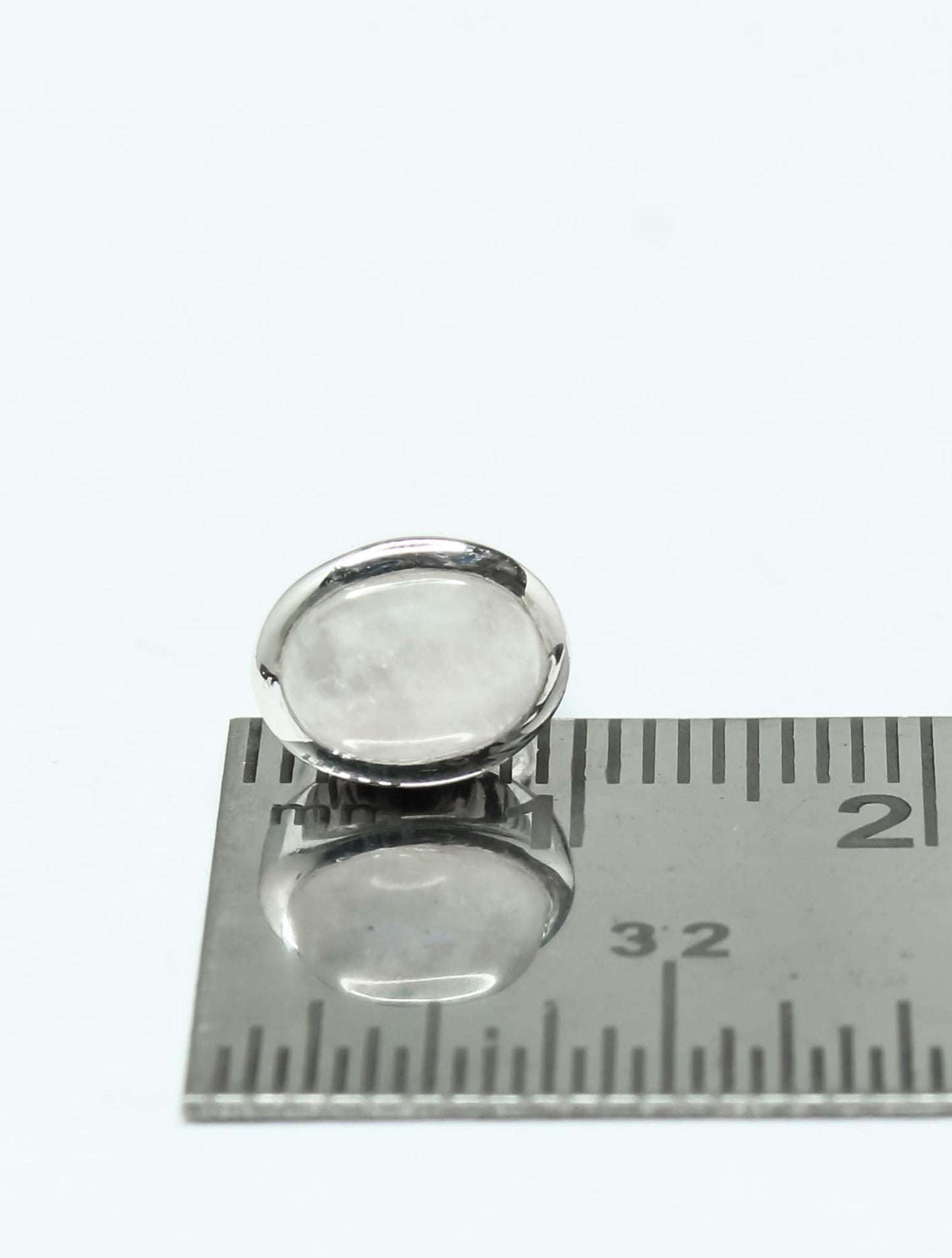 Oval Shaped MOONSTONE Gems Solid 925 Silver Minimalist Stud Earrings