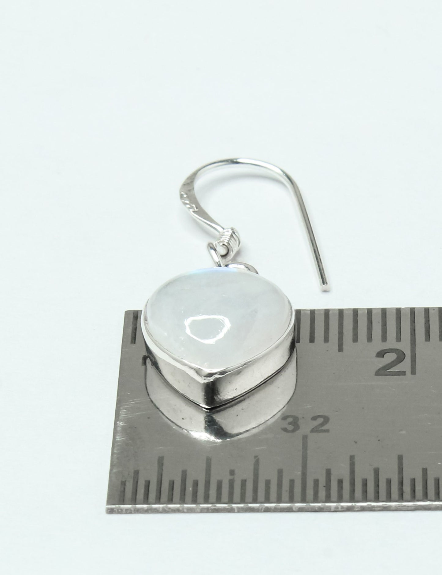 Pear/Teardrop Genuine MOONSTONE Gems 925 Sterling Silver Drop Earrings