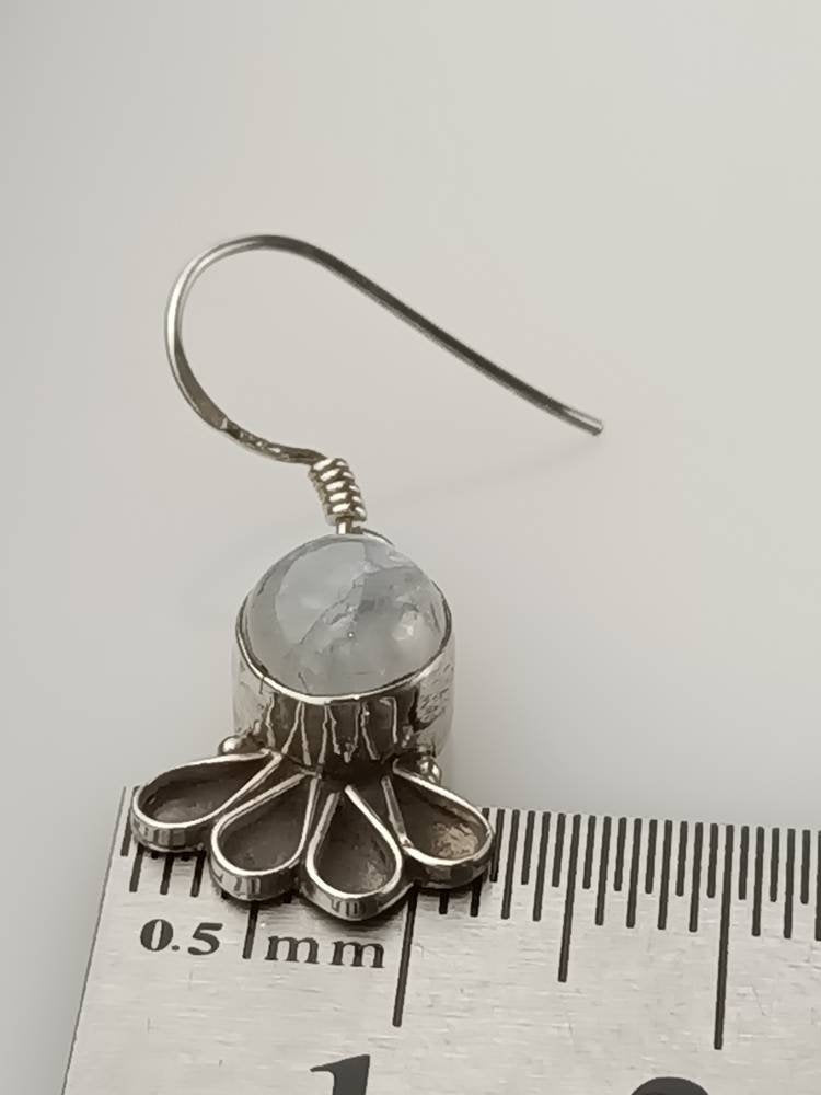 Moonstone Earrings, oxidized silver moonstone earrings, oxidized earrings, white earrings, boho moonstone earrings, bohemian, Australia, Zorbajewellers