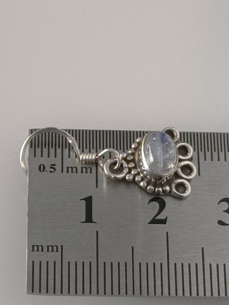 Oxidized boho  moonstone earrings in silver, oval moonstone earrings in oxidized silver, Cancer Zodiac, June birthstone, opaque, Australia, Zorbajewellers