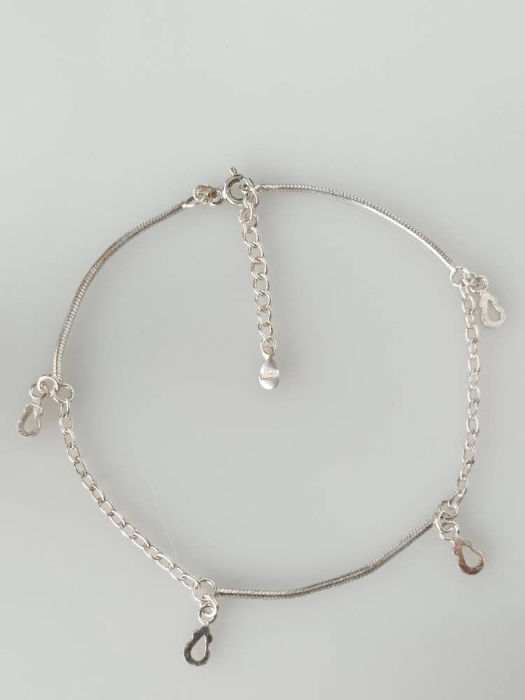 silver charm bracelet, silver charm anklet, minimalist bracelet, minimalist anklet, dainty silver bracelet, dainty silver anklet, Australia, Zorbajewellers