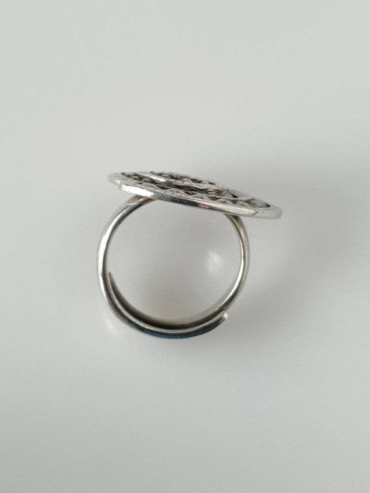 Oxidized silver ring, vintage style silver ring, boho silver ring, oxidized silver ring, bohemian silver ring, swirl pattern, Australia, Zorbajewellers
