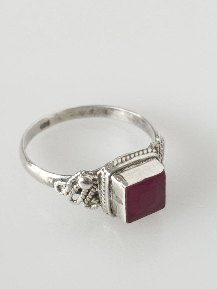 Ruby ring, silver ruby ring, stackable ruby rings, red gemstone ring, red ruby ring, Minimalist ruby ring, dainty ruby ring, boho, Australia, Zorbajewellers