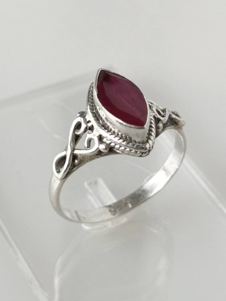 Ruby ring, silver ruby ring, stackable ruby rings, red gemstone ring, red ruby ring, Minimalist ruby ring, dainty ruby ring, boho, Australia, Zorbajewellers