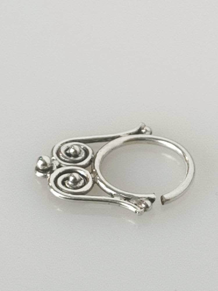 Silver septum ring, septum ring, silver nose ring, silver septum piercing, tribal septum ring, septum piercing, boho, Australia, Zorbajewellers