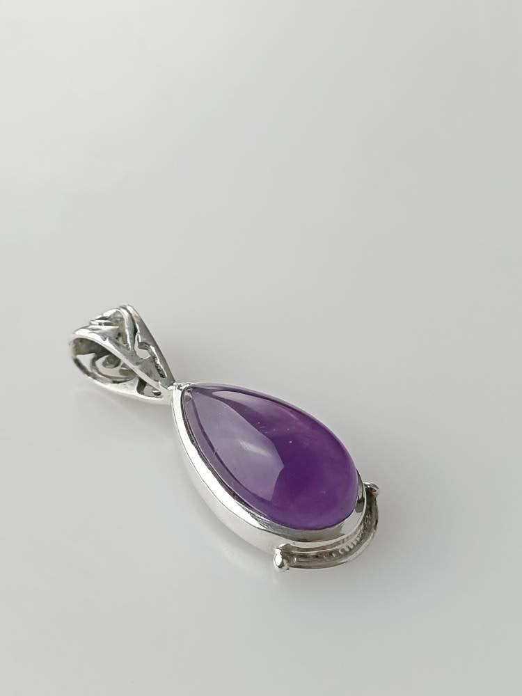 Amethyst silver pendant, Bohemian amethyst pendant, silver amethyst pendant, purple gemstone pendant, Bohemian gemstone pendant, Australia, Zorbajewellers