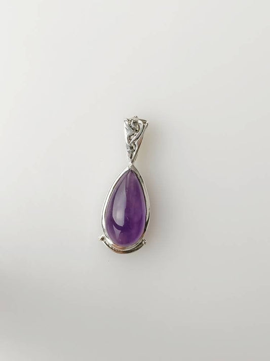 Amethyst silver pendant, Bohemian amethyst pendant, silver amethyst pendant, purple gemstone pendant, Bohemian gemstone pendant, Australia, Zorbajewellers