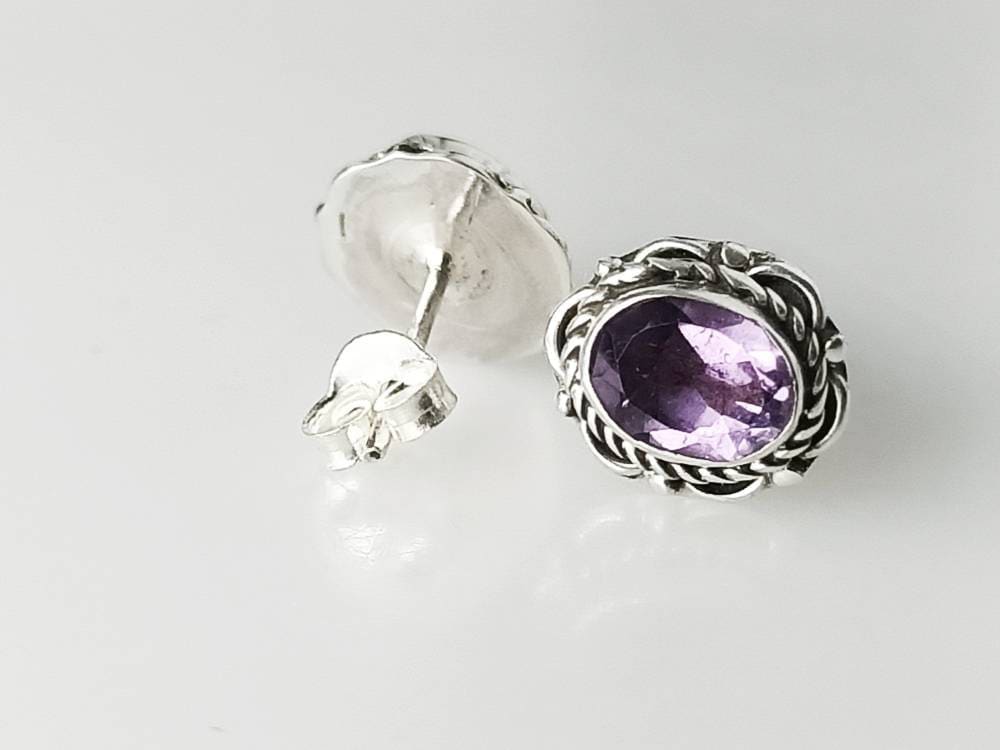 Real amethyst deals earrings