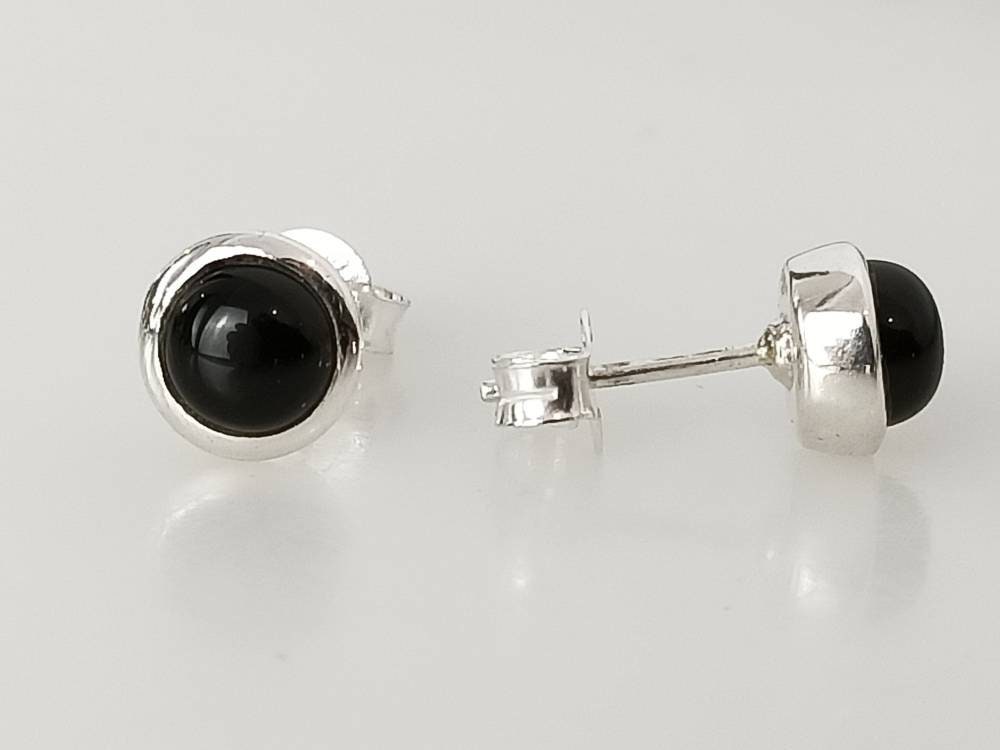 Black onyx deals stud earrings