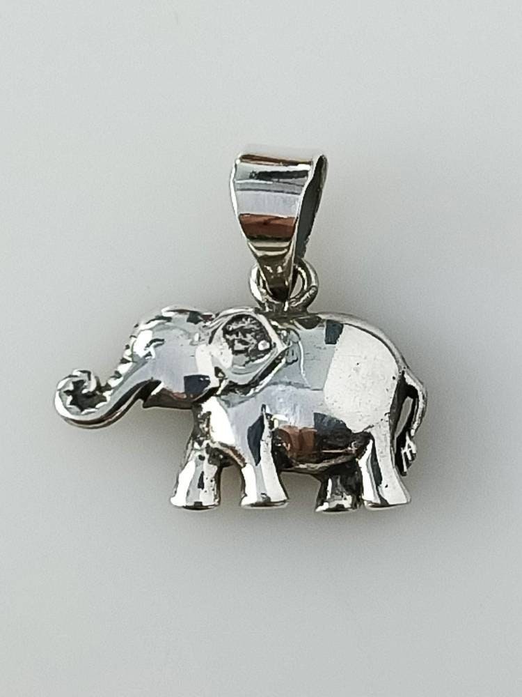 Silver Elephant Pendant, Zoo Souvenir, Safari Souvenir Pendant Charm, Animal Lover pendant, Ganesha Pendant, 'Memorable' Gift, Australia, Zorbajewellers