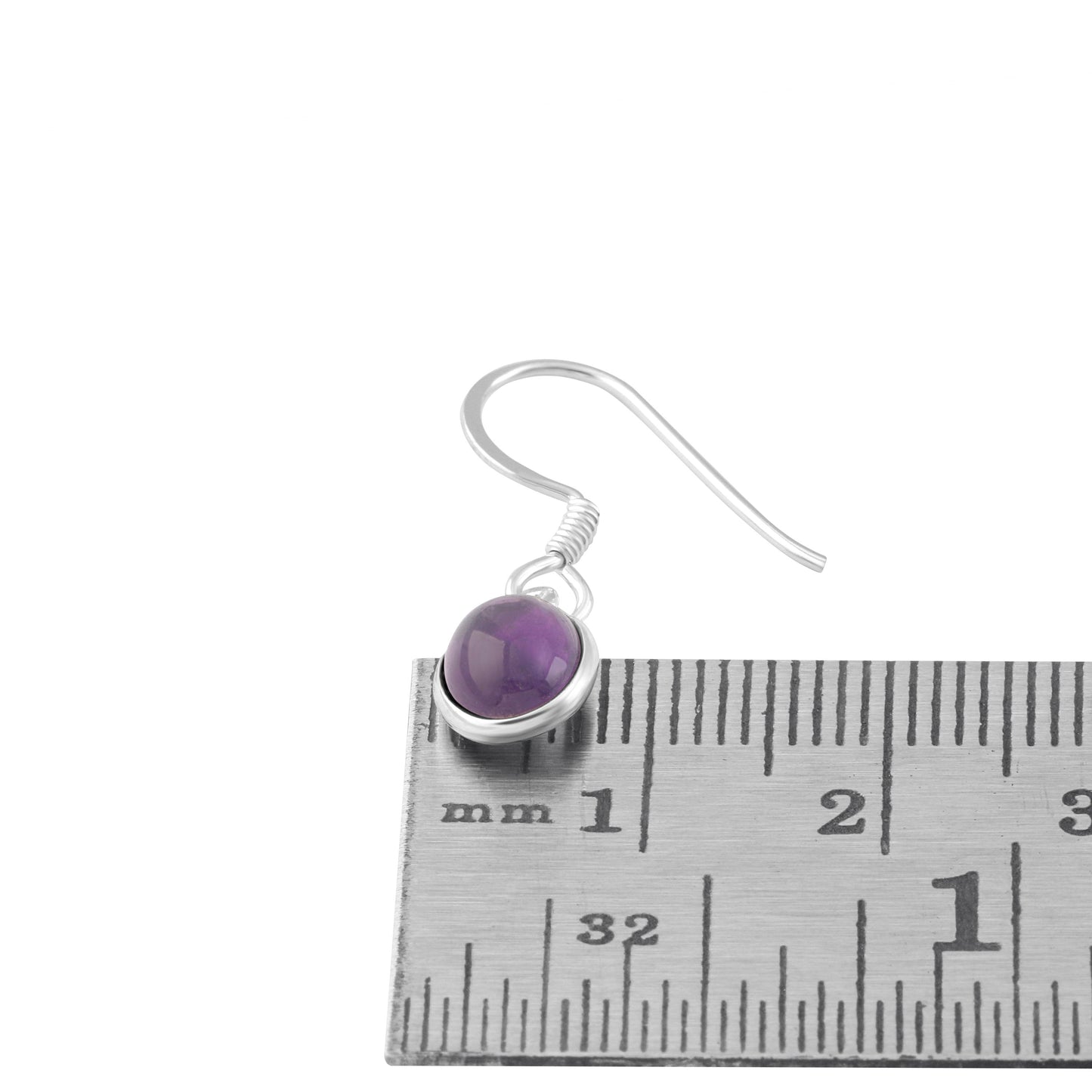 Oval AMETHYST Gems SOLID 925 SILVER Minimalist earrings, Geometric purple earrings, Aquarius Zodiac February birthstone gift, Australia, Zorbajewellers