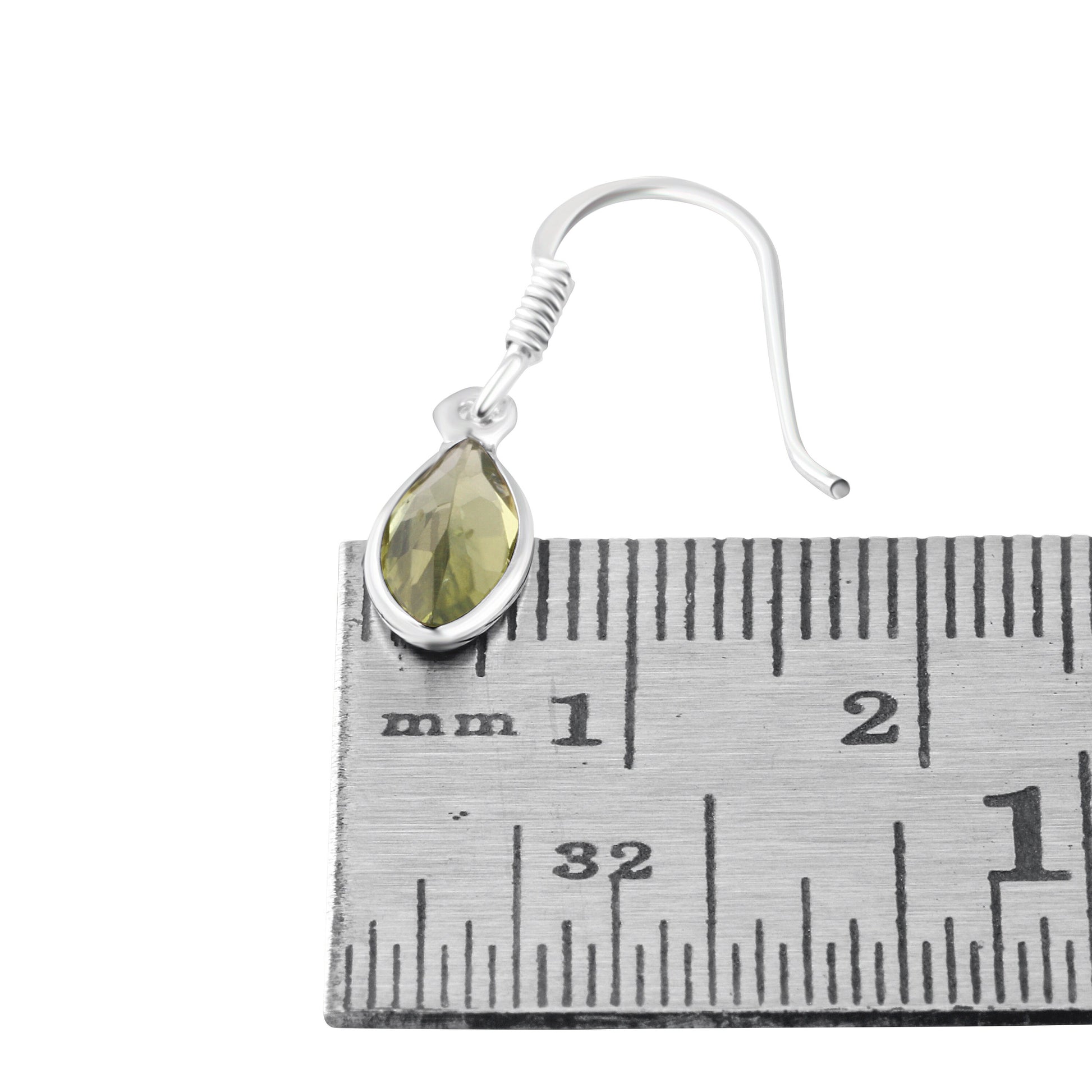 Genuine PERIDOT Gemstones Solid 925 Sterling SILVER Minimalist leaf shape Earrings, Olive Green Beautifully Cut Peridot Earring, Australia, Zorbajewellers