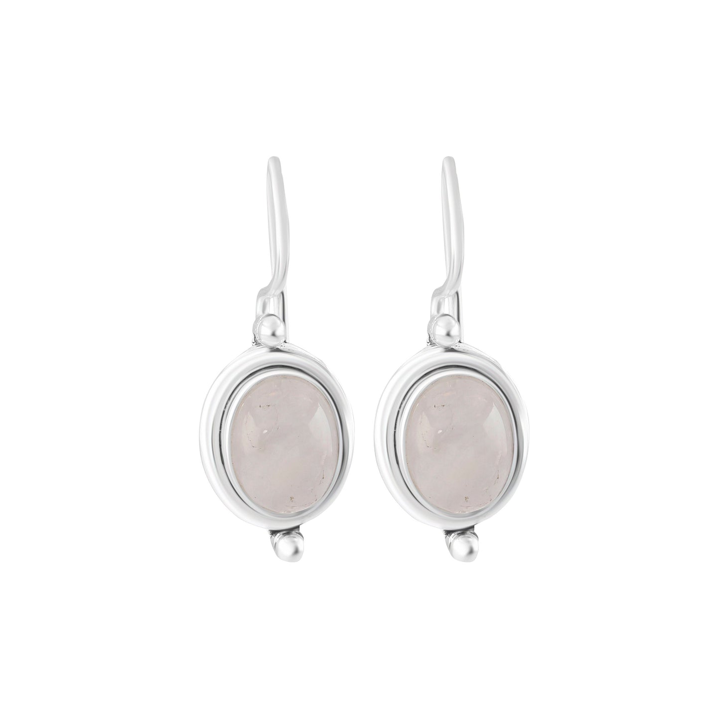 Genuine Oval Shaped MOONSTONE Gemstone 925 Sterling SILVER Latch-back Earrings, Cancer Zodiac July Birthstone Gift, Australia, Zorbajewellers