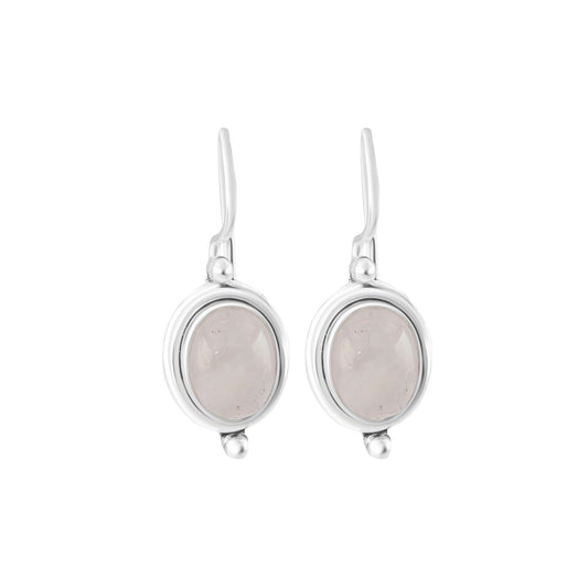 Genuine Oval Shaped MOONSTONE Gemstone 925 Sterling SILVER Latch-back Earrings, Cancer Zodiac July Birthstone Gift, Australia, Zorbajewellers